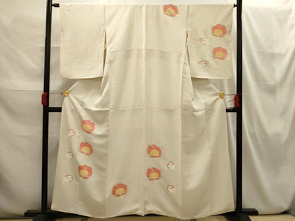 平和屋着物■訪問着 草花文 金彩 正絹 逸品 AABI3824sx