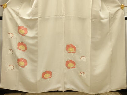 平和屋着物■訪問着 草花文 金彩 正絹 逸品 AABI3824sx