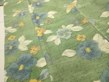 平和屋着物■上質な紬 舞花文 正絹 逸品 AABI3831sx