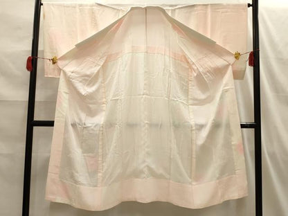 平和屋着物■長襦袢 無双仕立て 鬘帯花文 暈し染め 正絹 逸品 AABI3833sx
