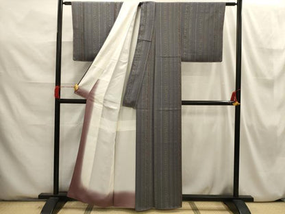 平和屋着物■上質な小紋 花間道 正絹 逸品 AABI3837sx