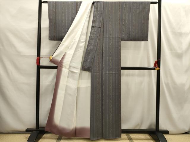 平和屋着物■上質な小紋 花間道 正絹 逸品 AABI3837sx