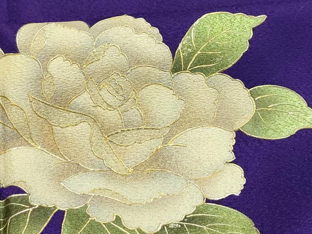平和屋着物■訪問着 草花文 暈し染め 正絹 逸品 AABI3839sx