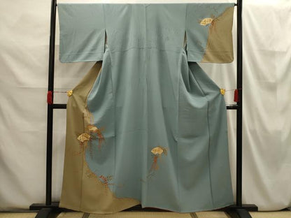 平和屋着物■訪問着 地紙花文 正絹 逸品 AABI3842sx