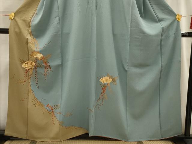 平和屋着物■訪問着 地紙花文 正絹 逸品 AABI3842sx