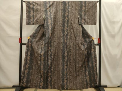 平和屋着物■上質な紬　笹竹間道　正絹　逸品　AABI3851sx