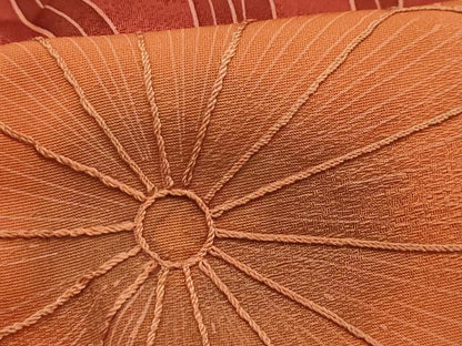 平和屋着物■訪問着　刺繍　草花文　正絹　逸品　AABI3854sx