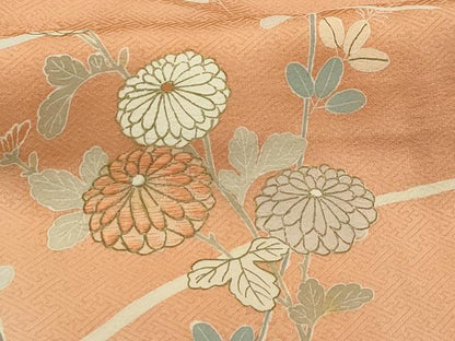 平和屋着物■訪問着 作家物 刺繍 枝花文 暈し染め 金彩 正絹 逸品 AABI3857sx
