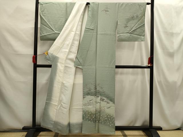 平和屋着物□訪問着 浜松風景文 正絹 逸品 AABI3860sx