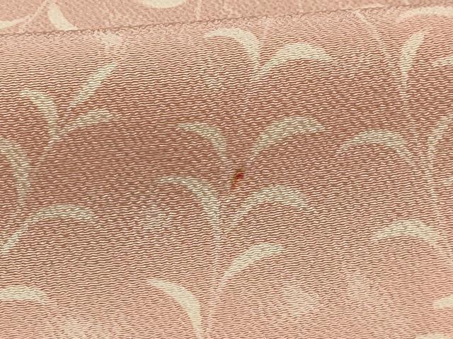 平和屋着物■上質な小紋　草花文　金彩　鬼しぼ縮緬　正絹　逸品　AABI3862sx