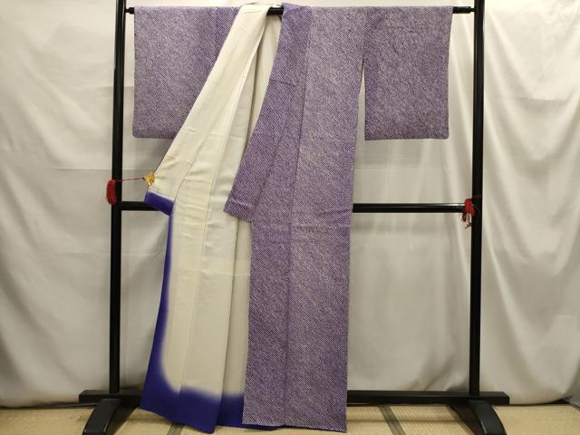 平和屋着物■上質な小紋 総絞り 正絹 逸品 AABI3863sx