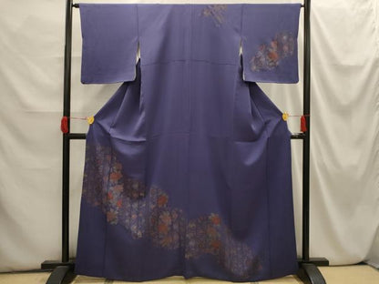 平和屋着物■訪問着 刺繍 花唐草文 金彩 正絹 逸品 AABI3867sx