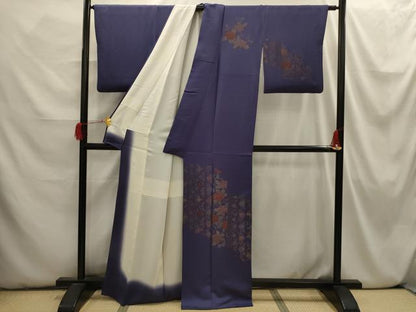 平和屋着物■訪問着 刺繍 花唐草文 金彩 正絹 逸品 AABI3867sx