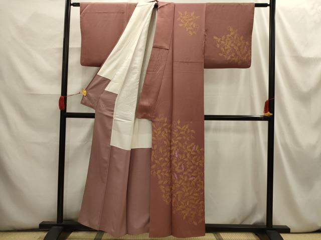 平和屋着物■訪問着 南天文 正絹 逸品 AABI3870sx