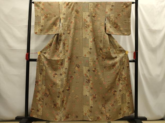 平和屋着物■上質な小紋 花丸文 正絹 逸品 AABI3872sx