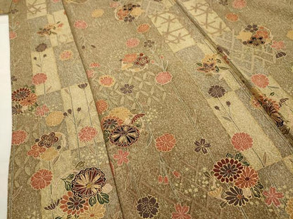 平和屋着物■上質な小紋 花丸文 正絹 逸品 AABI3872sx