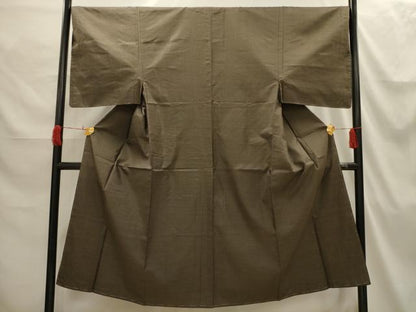 平和屋着物■本場大島紬 格子 正絹 逸品 AABI3878sx