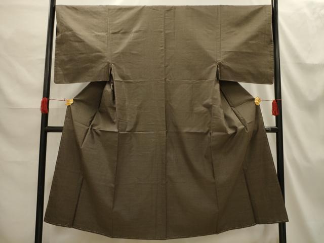 平和屋着物■本場大島紬 格子 正絹 逸品 AABI3878sx