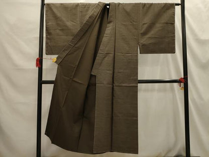 平和屋着物■本場大島紬 格子 正絹 逸品 AABI3878sx