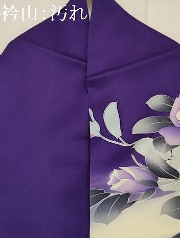平和屋着物▽訪問着　単衣　薔薇　ラメ　暈し染め　銀彩　正絹　逸品　AABG7205ck 平和屋着物□訪問着 薔薇 暈し染め 銀彩 正絹 逸品 AABI3879sx