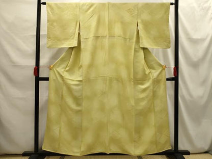 平和屋着物■上質な小紋 松葉菱地紋 暈し染め 正絹 逸品 AABI3888sx