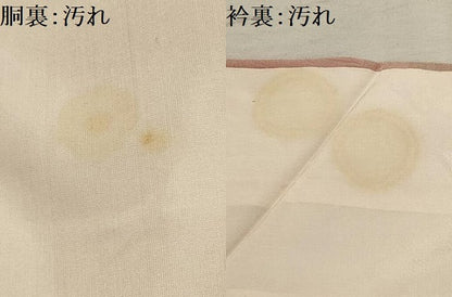 平和屋着物■上質な小紋　青海波地紋　暈し染め　正絹　逸品　AABI3890sx