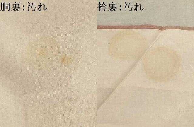 平和屋着物■上質な小紋　青海波地紋　暈し染め　正絹　逸品　AABI3890sx