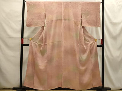 平和屋着物■上質な小紋　青海波地紋　暈し染め　正絹　逸品　AABI3890sx