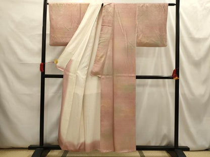 平和屋着物■上質な小紋　青海波地紋　暈し染め　正絹　逸品　AABI3890sx