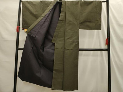 平和屋着物■男性　紬　亀甲文　正絹　逸品　AABI3897sx