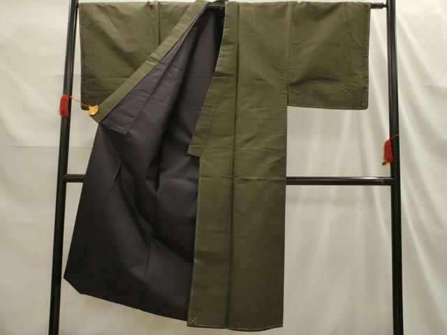 平和屋着物■男性　紬　亀甲文　正絹　逸品　AABI3897sx