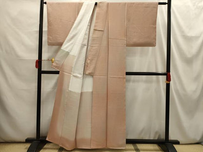平和屋着物■本草木染作家　瑞寶　小紋　霞文　暈し染め　金彩　正絹　逸品　AABI3903sx