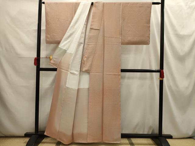 平和屋着物■本草木染作家　瑞寶　小紋　霞文　暈し染め　金彩　正絹　逸品　AABI3903sx