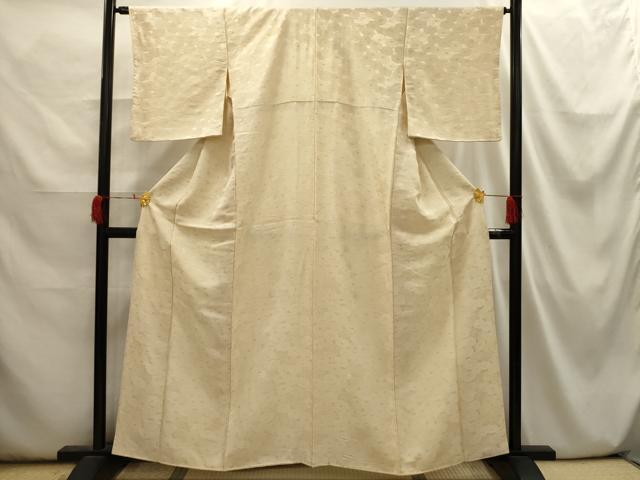 平和屋着物■上質な小紋　地紋起こし　狢菊　正絹　逸品　AABI3905sx