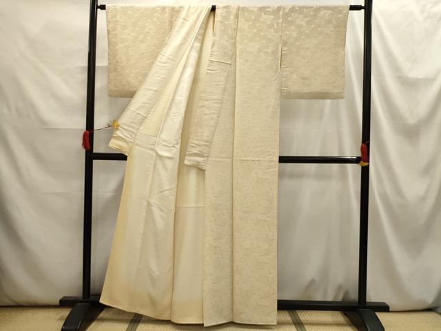 平和屋着物■上質な小紋　地紋起こし　狢菊　正絹　逸品　AABI3905sx