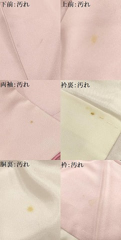 平和屋着物■訪問着　鬘帯花文　暈し染め　金彩　正絹　逸品　AABI3906sx