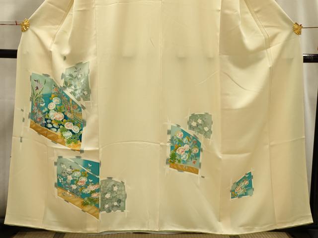 平和屋着物■訪問着　花籬文　正絹　逸品　AABI3908sx