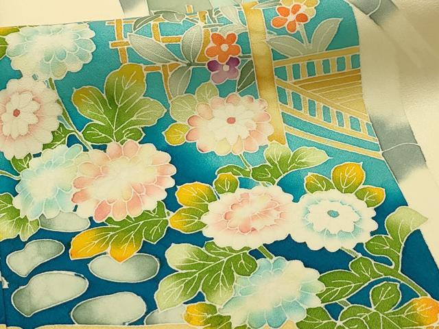平和屋着物■訪問着　花籬文　正絹　逸品　AABI3908sx