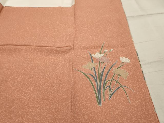 平和屋着物■訪問着　流水花文　暈し染め　金彩　正絹　逸品　AABI3919sx