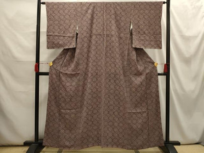 平和屋着物■上質な小紋 花丸文 正絹 逸品 AABI3922sx