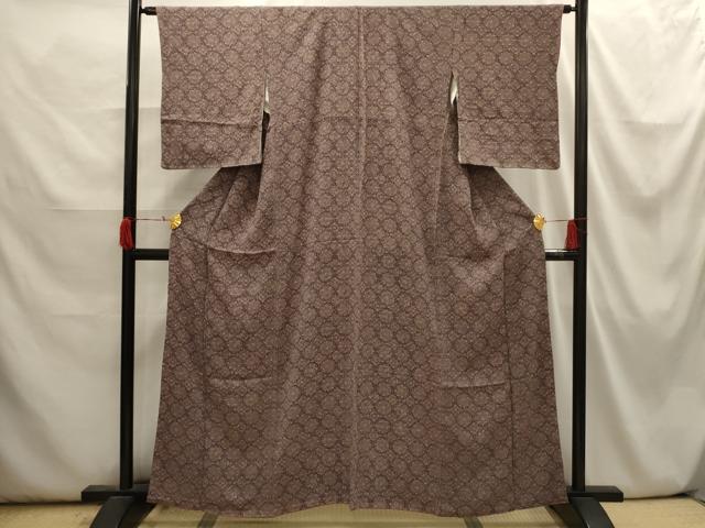 平和屋着物■上質な小紋 花丸文 正絹 逸品 AABI3922sx