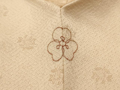 平和屋着物■訪問着 駒刺繍 花蝶文 金彩 正絹 逸品 AABI3927sx
