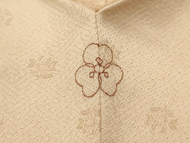平和屋着物■訪問着 駒刺繍 花蝶文 金彩 正絹 逸品 AABI3927sx