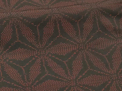 平和屋着物■本場大島紬 麻の葉文様 正絹 逸品 AABI3928sx