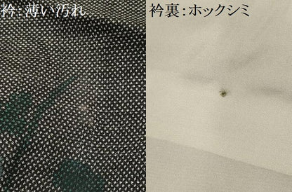 平和屋着物■本場大島紬 7マルキ 草花文 正絹 逸品 AABI3930sx