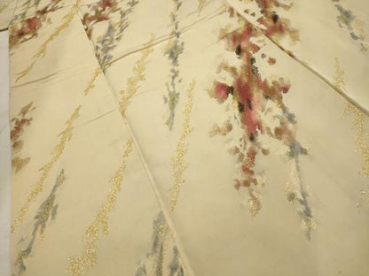 平和屋着物■上質な小紋 霞文 金糸 正絹 逸品 AABI3936sx