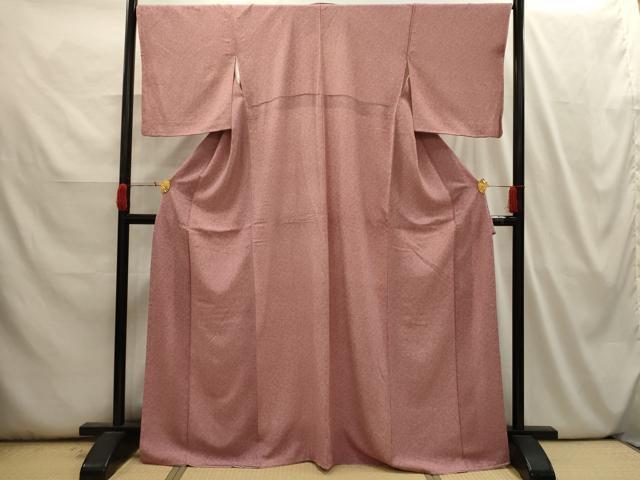 平和屋着物■上質な小紋 草花文 正絹 逸品 AABI3940sx
