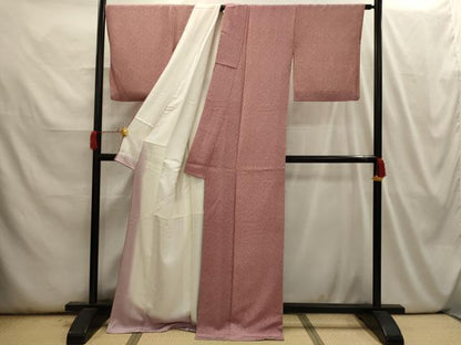 平和屋着物■上質な小紋 草花文 正絹 逸品 AABI3940sx