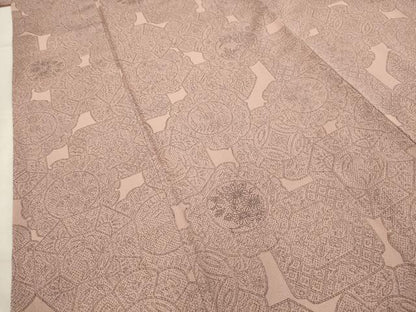 平和屋着物■上質な小紋　花絵皿文　正絹　逸品　AABI3943sx