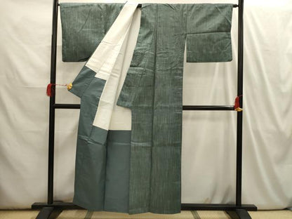 平和屋着物■上質な紬 霞文 正絹 逸品 AABI3945sx